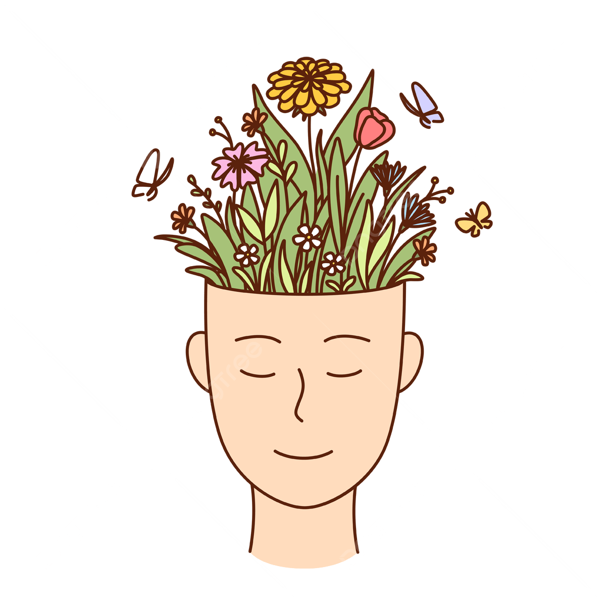 Creativity Personal Development Individual Growth Concept, Brain, Care ...