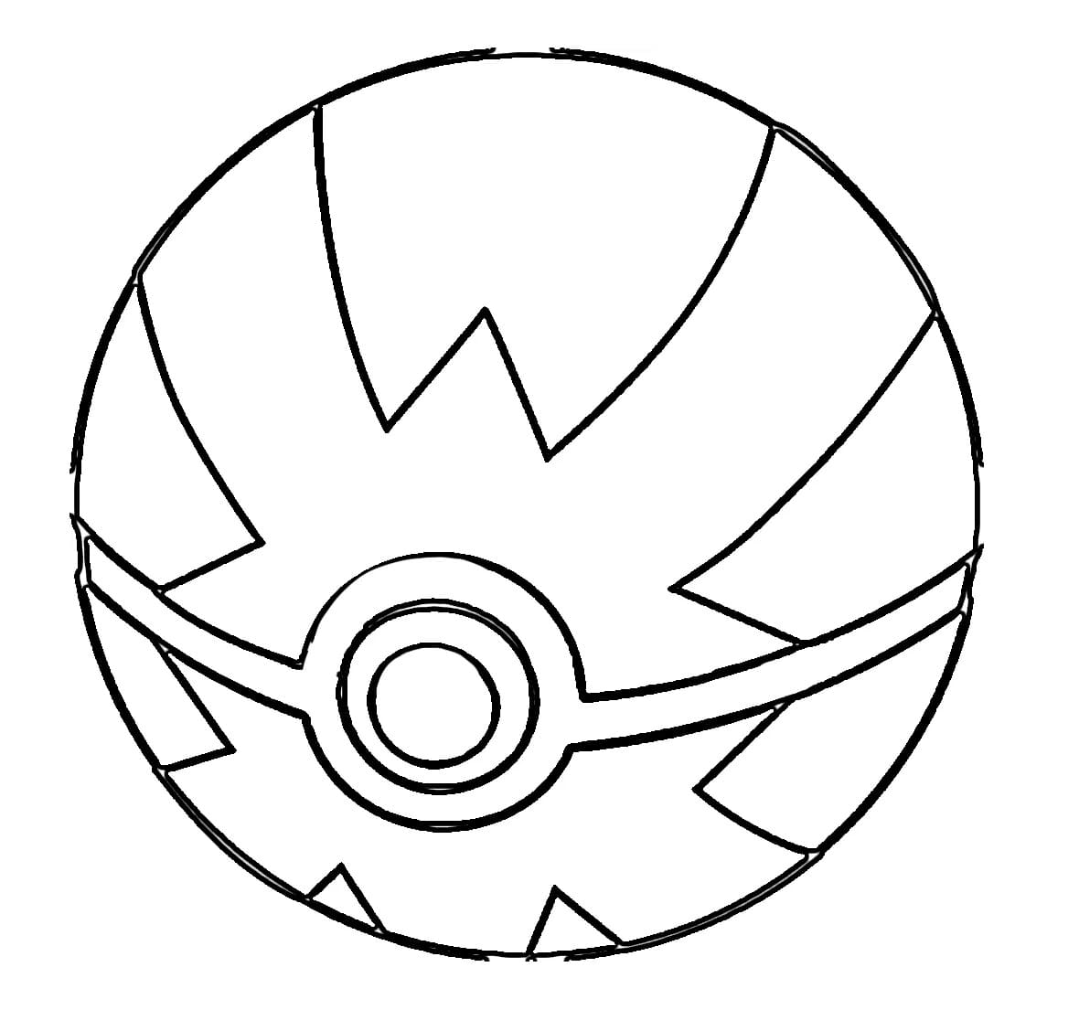 Pokeball For Free coloring page - Download, Print or Color Online for Free