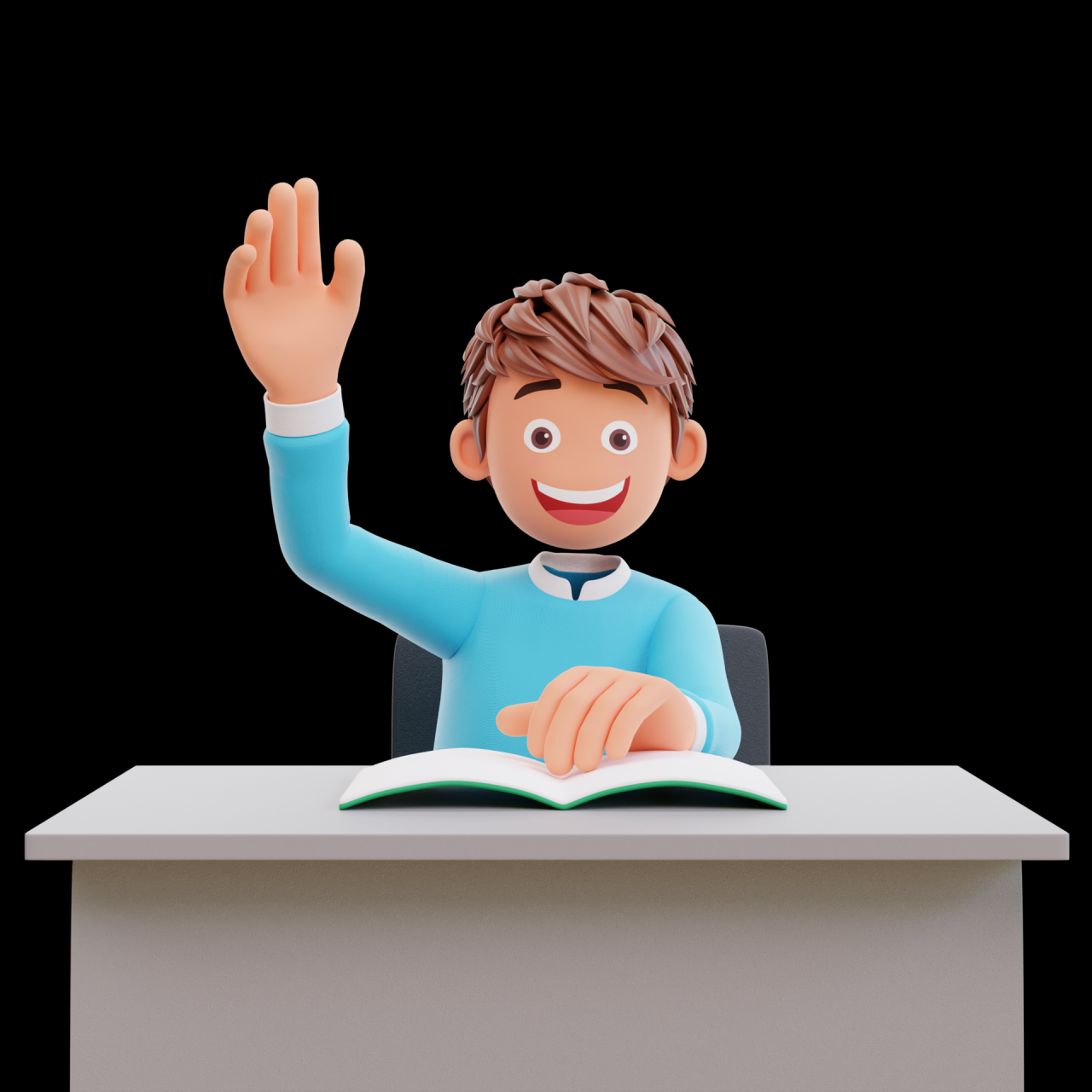 Clipart Student Walking With Backpack